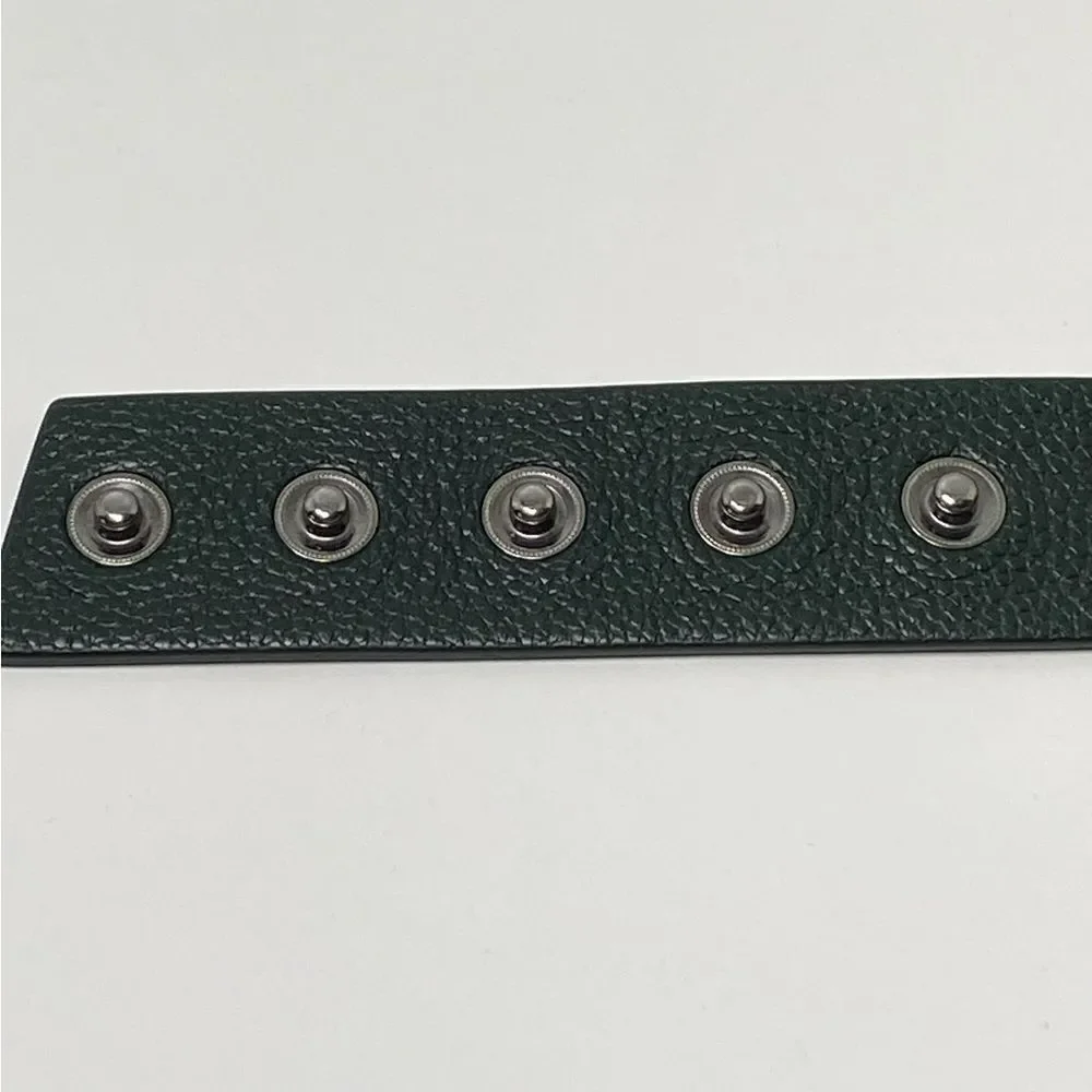 Akris Logo Press Stud Thin Leather Belt size 34(FR)